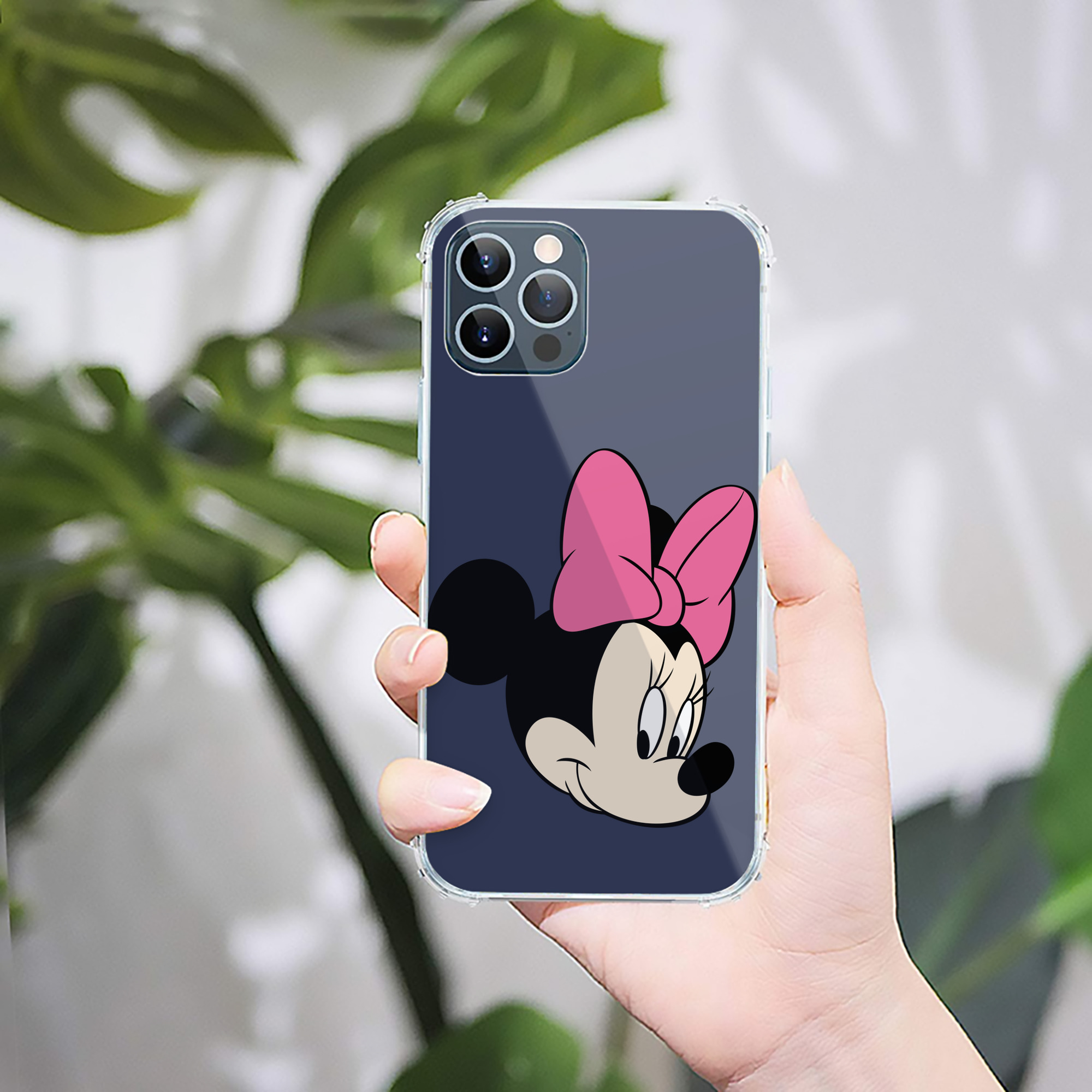 （画像用） ミッキーマウス Mickey Mouse 【iPhone 12シリーズ対応】透明スマホケース（クリアソフトケース）